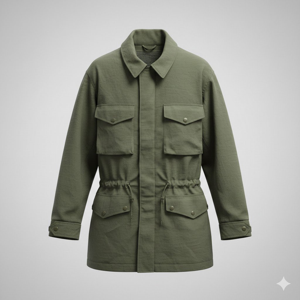 Giacca Tattica Classica Verde Militare con Interno Termico Staccabile